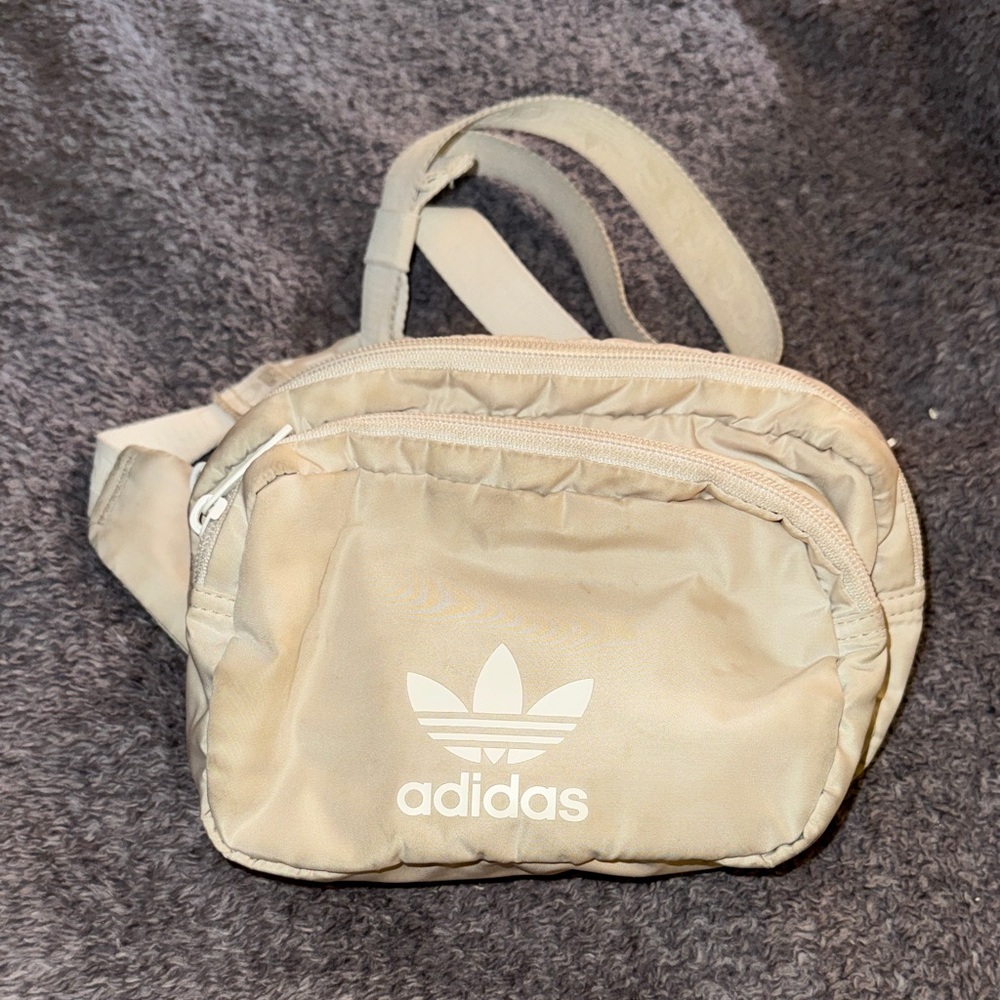 Vintage Adidas Cream Fanny Pack